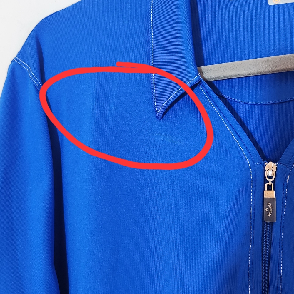 Callaway Womens Blue Golf Polo with Zipper Neckline Size XXL - Picture 5 of 9